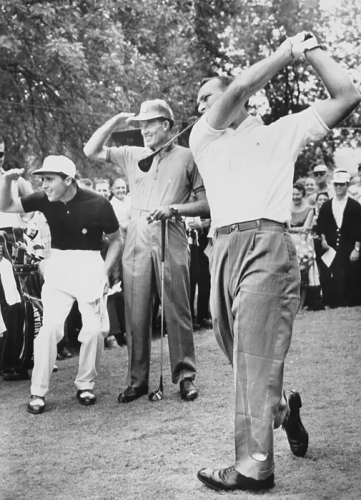 Framed Print : Arnold Palmer Teeing Off Framed Print : Arnold Palmer Teeing Off