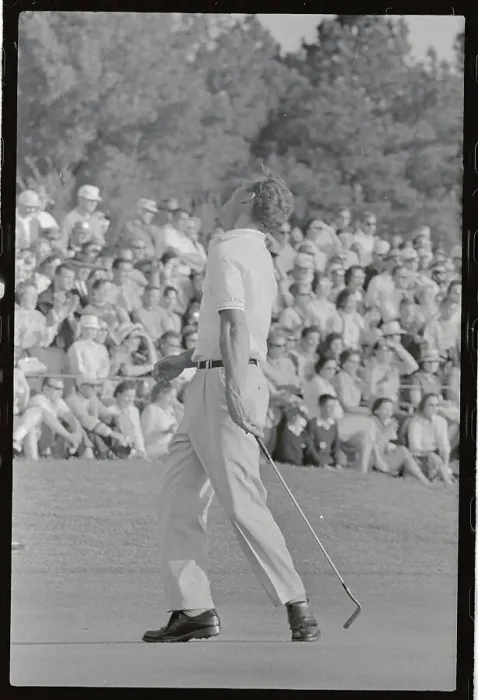 Framed Print : Arnold Palmer Turning Away from Missed Putt Framed Print : Arnold Palmer Turning Away from Missed Putt