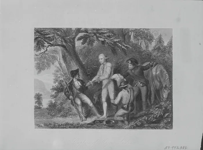 Framed Print : Arrest Of Major Andre