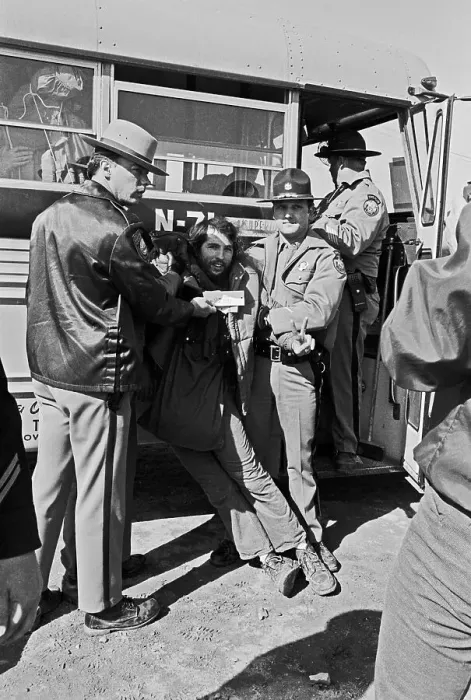 Framed Print : Arrested Protester Framed Print : Arrested Protester