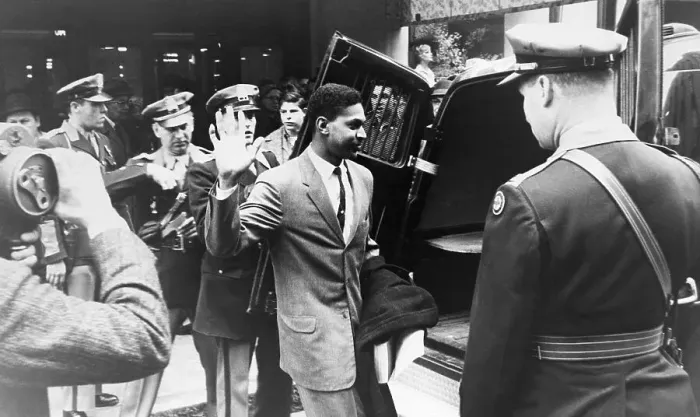 Framed Print : Arrested Protester Entering Patrol Wagon Framed Print : Arrested Protester Entering Patrol Wagon