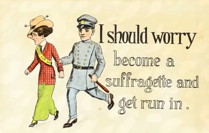 Framed Print : Arrested Suffragette Framed Print : Arrested Suffragette