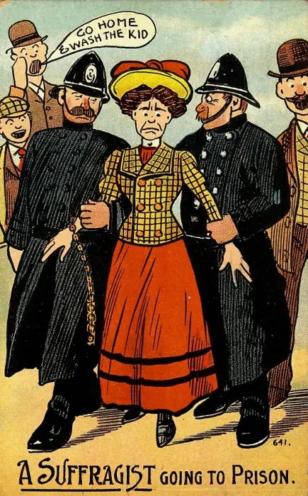 Framed Print : Arresting A Suffragist Framed Print : Arresting A Suffragist
