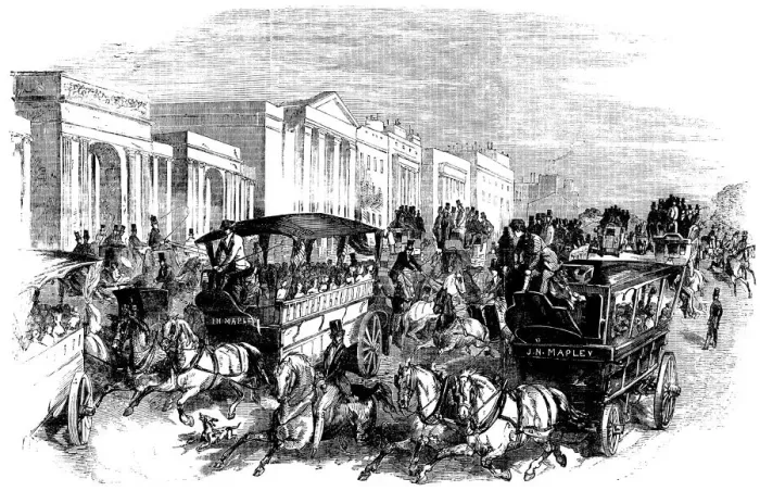 Framed Print : Arriving for Shilling Day, The Great Exhibition (Illustrated London News) Framed Print : Arriving for Shilling Day, The Great Exhibition (Illustrated London News)
