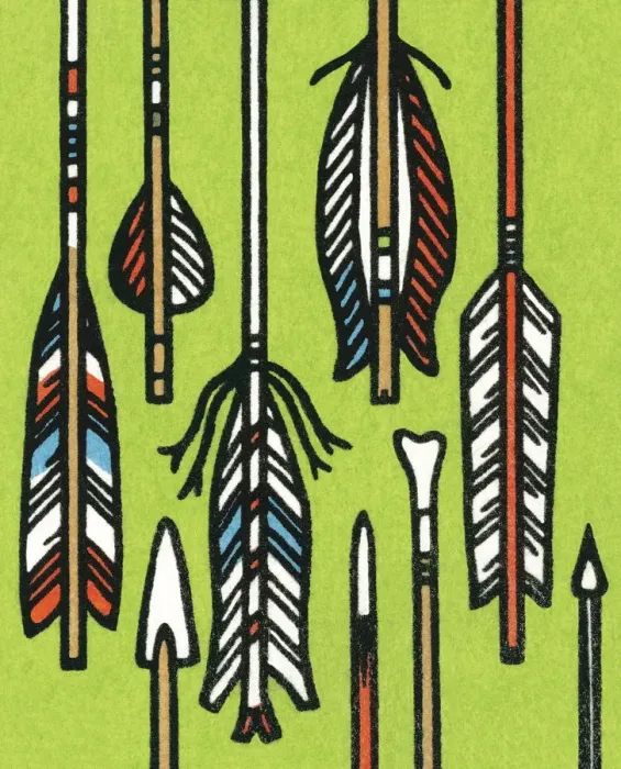 Framed Print : Arrow ends and tips Framed Print : Arrow ends and tips