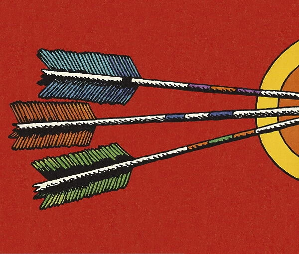Three Arrows in a Target