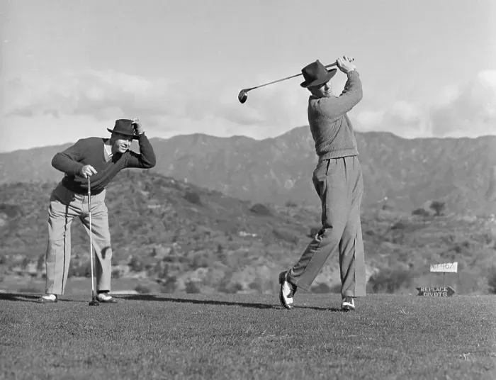 Framed Print : Art Bell Watching Sam Snead Golf Framed Print : Art Bell Watching Sam Snead Golf