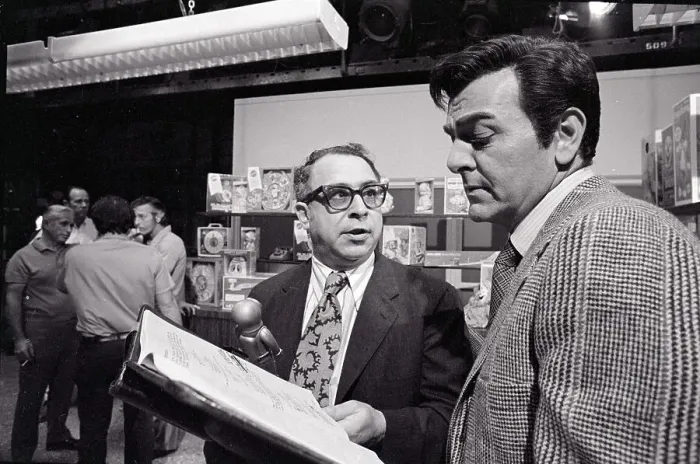 Framed Print : Art Buchwald on Set of Mannix Framed Print : Art Buchwald on Set of Mannix