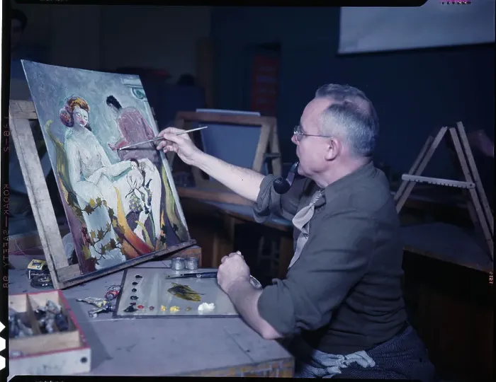 Framed Print : Art Classes For Veterans Framed Print : Art Classes For Veterans