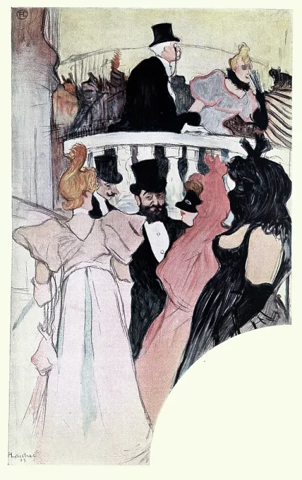 Framed Print : Art nouveau sketch of Men and women at a masked ball, Victorian, Vintage illustration 19th Century Framed Print : Art nouveau sketch of Men and women at a masked ball, Victorian, Vintage illustration 19th Century