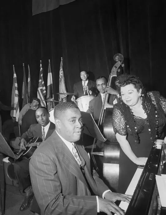 Framed Print : Art Tatum and Mildred Bailey at Jazz Concert Framed Print : Art Tatum and Mildred Bailey at Jazz Concert