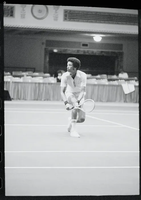 Framed Print : Arthur Ashe Playing Tennis Framed Print : Arthur Ashe Playing Tennis