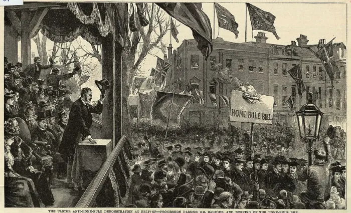 Framed Print : Arthur Balfour Conducting a Belfast Demonstration Framed Print : Arthur Balfour Conducting a Belfast Demonstration