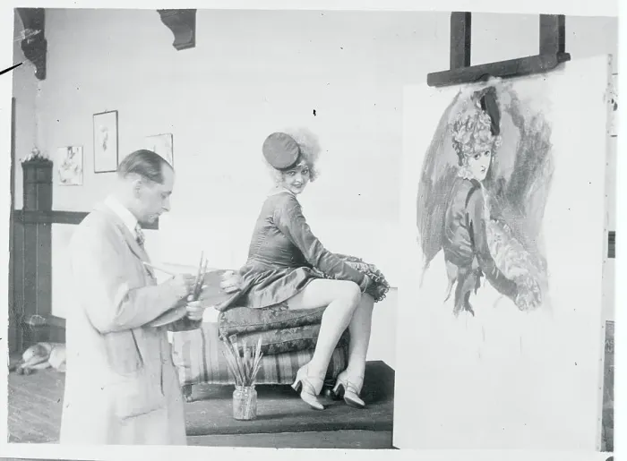 Framed Print : Arthur Ferrier Painting Lillian Bond Framed Print : Arthur Ferrier Painting Lillian Bond