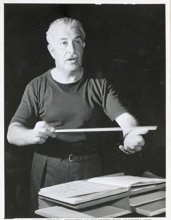Framed Print : Arthur Fielder Conducting with Baton Framed Print : Arthur Fielder Conducting with Baton