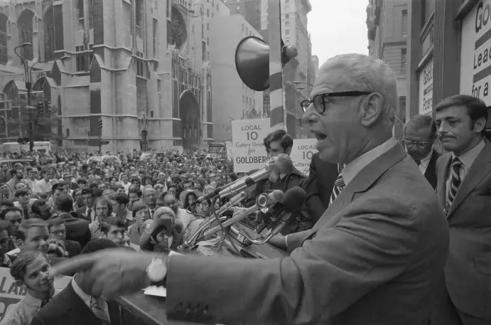 Framed Print : Arthur Goldberg campaigning Framed Print : Arthur Goldberg campaigning