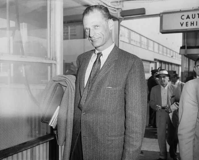 Framed Print : Arthur Miller at Airport Framed Print : Arthur Miller at Airport