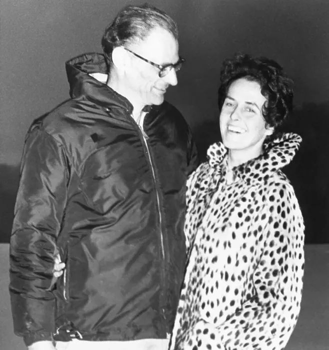 Framed Print : Arthur Miller and Ingebord Morath Framed Print : Arthur Miller and Ingebord Morath