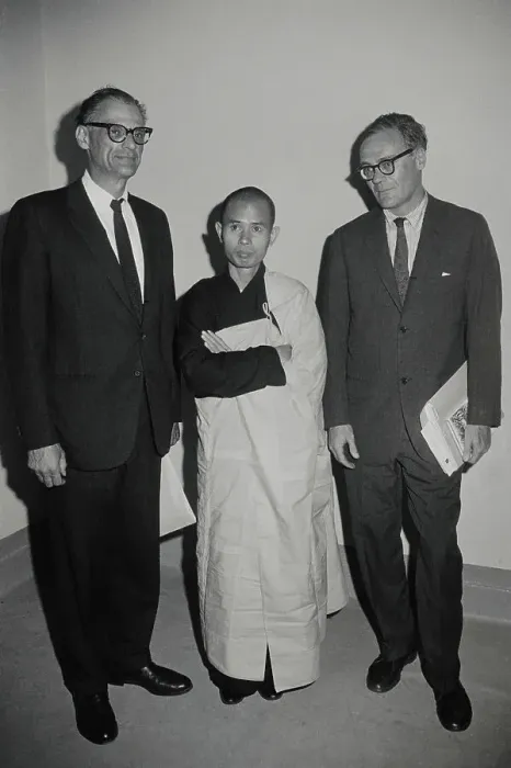 Framed Print : Arthur Miller and Robert Lowell with Thich Nhat Hanh Framed Print : Arthur Miller and Robert Lowell with Thich Nhat Hanh