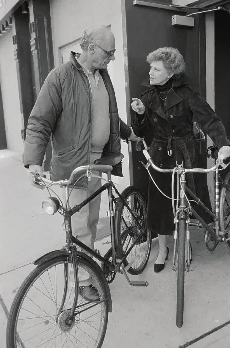 Framed Print : Arthur Miller and Sister with Bicycles Framed Print : Arthur Miller and Sister with Bicycles