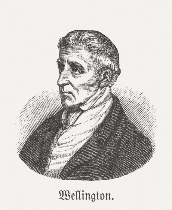 Framed Print : Arthur Wellesley (1769-1852), British military leader, wood engraving, published 1881