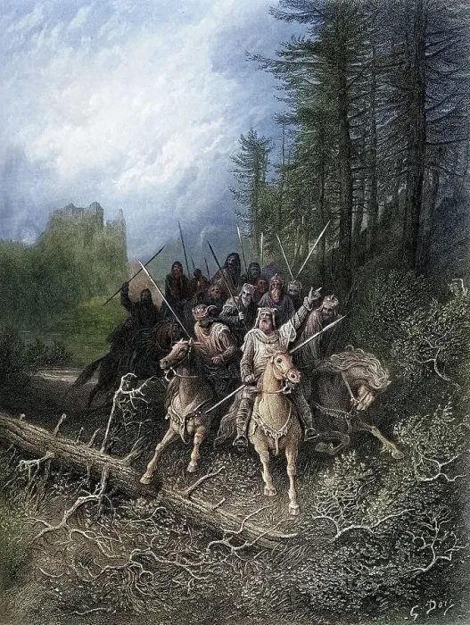 Framed Print : Arthurian Legend, The Knights Progress, Idylls of the King Framed Print : Arthurian Legend, The Knights Progress, Idylls of the King