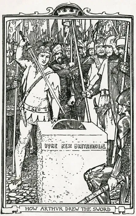 Framed Print : Arthurian Saga: How Arthur Drew The Sword Framed Print : Arthurian Saga: How Arthur Drew The Sword