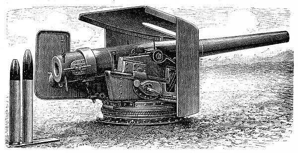 Artillery with ammunition