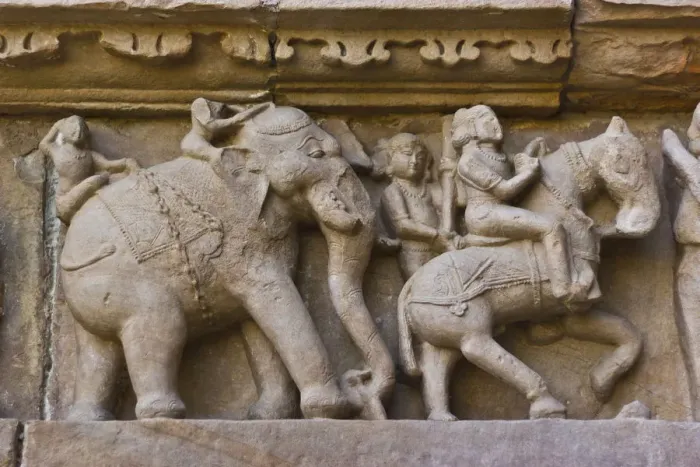 Framed Print : Artistic sculptures of Khajuraho Temples, Chhatarpur District, Madhya Pradesh, India Framed Print : Artistic sculptures of Khajuraho Temples, Chhatarpur District, Madhya Pradesh, India