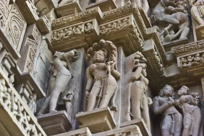 Framed Print : Artistic sculptures of Khajuraho Temples, Chhatarpur District, Madhya Pradesh, India Framed Print : Artistic sculptures of Khajuraho Temples, Chhatarpur District, Madhya Pradesh, India