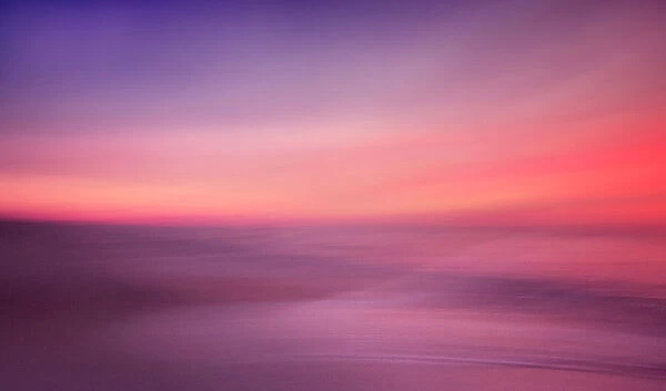 Artistic Soft Pink and Purples at Sunrise at Jones Beach, Long Island