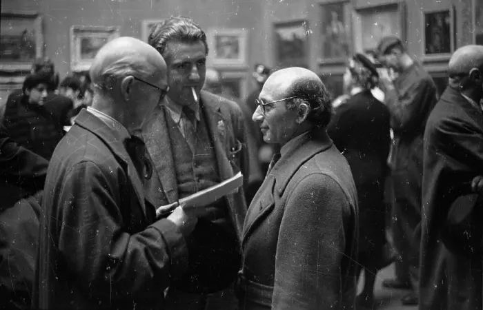 Framed Print : Artists Discussion Framed Print : Artists Discussion