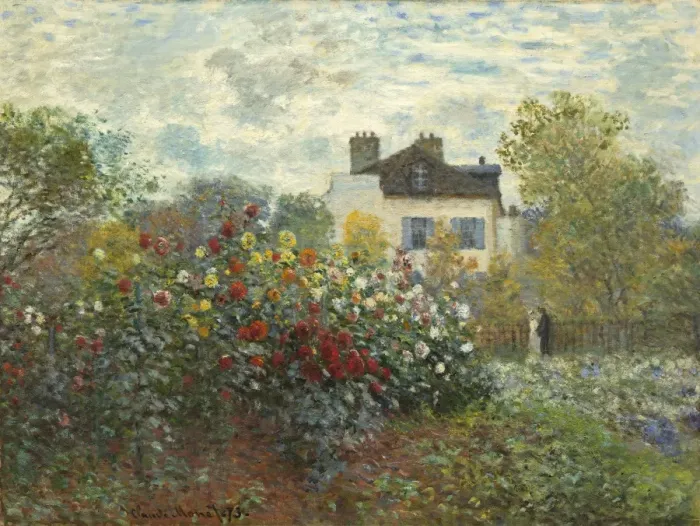 Framed Print : The Artists Garden in Argenteuil, 1873