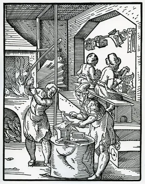 Framed Print : arts and crafts, craftsman, drawing, drawn, handicraft, historic, illustrations, smith Framed Print : arts and crafts, craftsman, drawing, drawn, handicraft, historic, illustrations, smith
