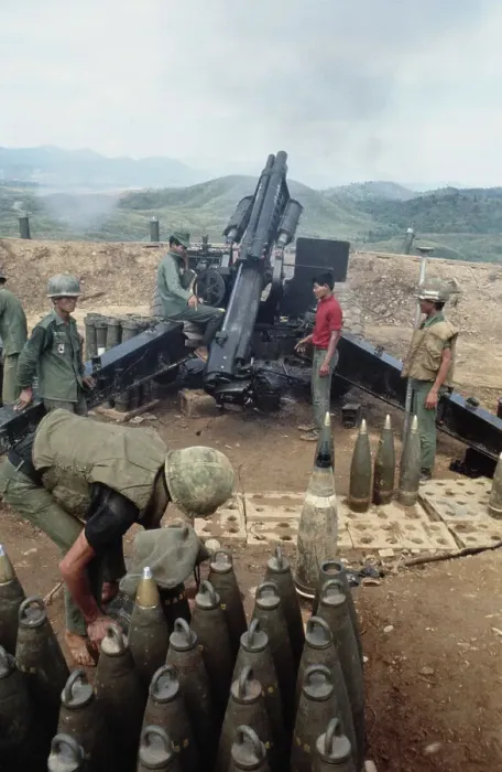 Framed Print : ARVN Artillery Crew, Vietnam War Framed Print : ARVN Artillery Crew, Vietnam War