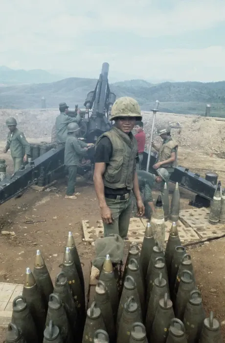 Framed Print : ARVN Artillery Crew, Vietnam War Framed Print : ARVN Artillery Crew, Vietnam War