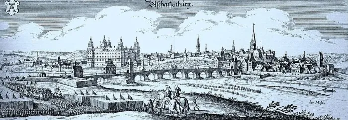Framed Print : Aschaffenburg in the Middle Ages, Lower Franconia, Bavaria, Germany, Historical, digital reproduction of an original from the 19th century, original date unknown Framed Print : Aschaffenburg in the Middle Ages, Lower Franconia, Bavaria, Germany, Historical, digital reproduction of an original from the 19th century, original date unknown