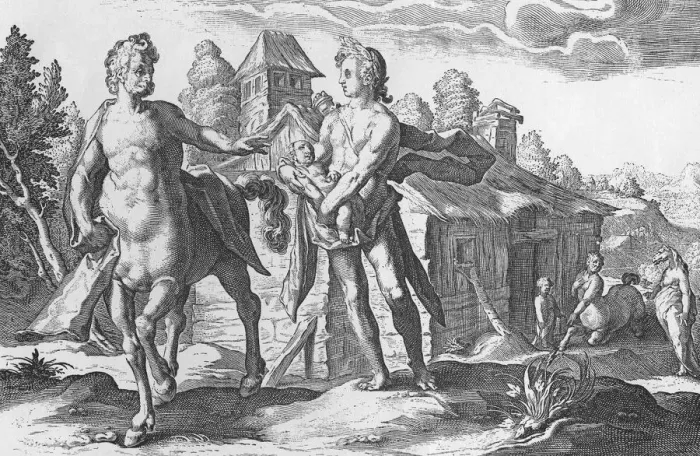 Framed Print : Asclepius Presented To Chiron Framed Print : Asclepius Presented To Chiron