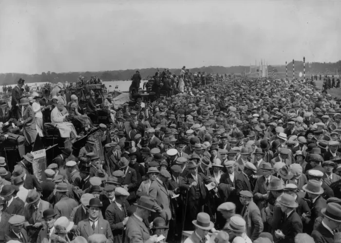 Framed Print : Ascot Crowds