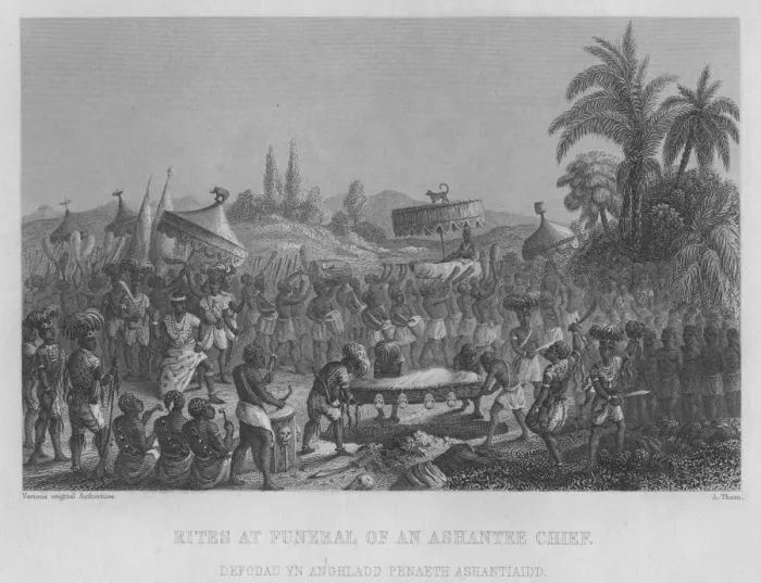 Framed Print : Ashanti Chief Funeral Framed Print : Ashanti Chief Funeral