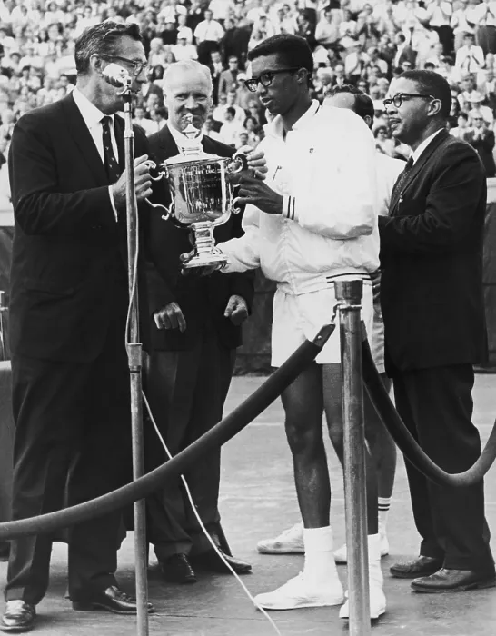 Framed Print : Ashe Wins US Open