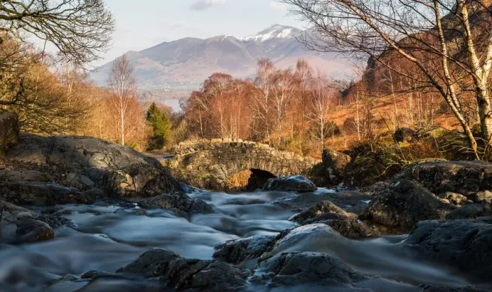Framed Print : Ashness Bridge long exposure