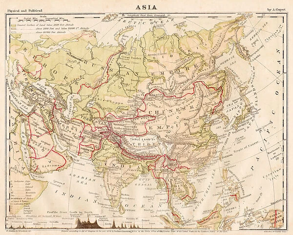 Asia map 1867