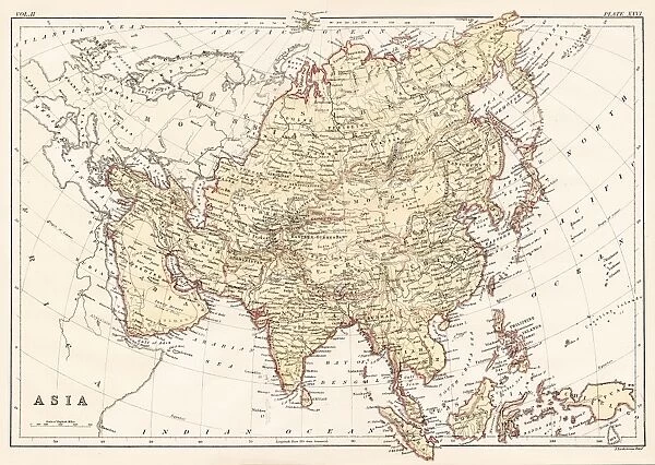 Asia map 1878
