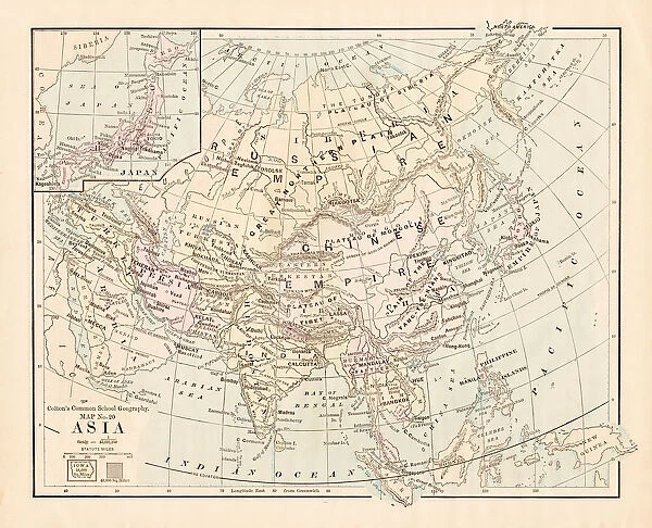 Asia map 1881