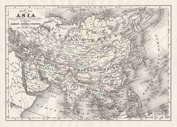 Asia map 1893