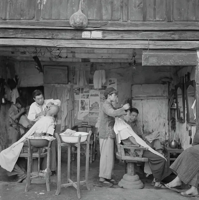 Framed Print : Asian Barber Framed Print : Asian Barber