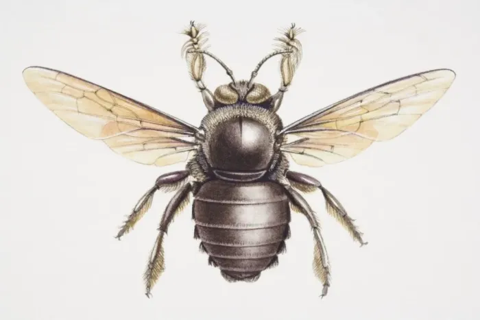 Framed Print : Asian Carpenter Bee, Xylocopa sp. top view Framed Print : Asian Carpenter Bee, Xylocopa sp. top view