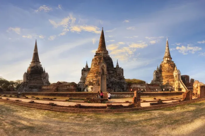 Framed Print : Asian religious architecture. Ancient Buddhist pagoda ruins at Wat Phra Sri Sanphet temple. Ayutthaya, Thailand travel landscape and destinations Framed Print : Asian religious architecture. Ancient Buddhist pagoda ruins at Wat Phra Sri Sanphet temple. Ayutthaya, Thailand travel landscape and destinations