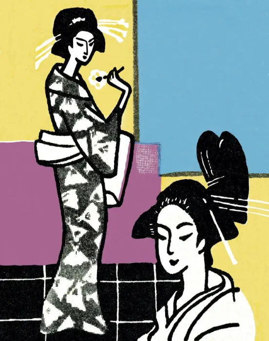 Framed Print : Two Asian Women Framed Print : Two Asian Women